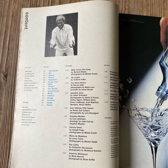 Mike Tyson - Interview magazine - Oct 1990, Don King, Ray Liotta, Clint Eastwood - Picture 5 of 14